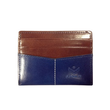 J.FOLD Flat Carrier Leather Wallet - Cobalt